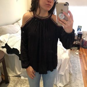 Pull & Bear Cold Shoulder Blouse